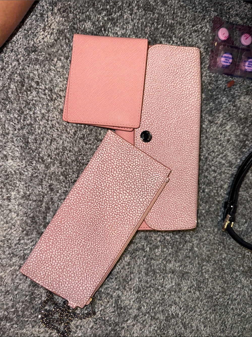 Michael Kors Pink Women's Wallet and Clutch Set - Soft coral Blush Pink